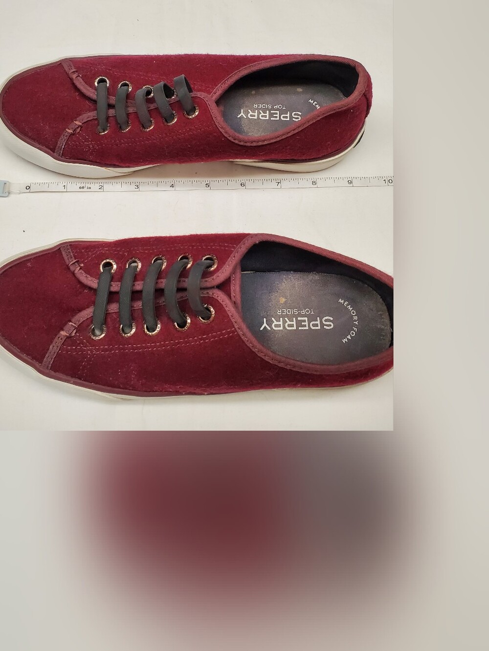 Sperry Top-Sider Crest Vibe Burgundy Wine Wool Lace-Up Sneaker Women's 7.5 - Picture 3 of 7